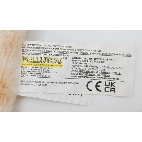 Kellytoy Giraffe Lovey Tan Baby Security Blanket Rattle w/Tags Plush - Picture 3 of 5